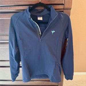 EUC Ocean Reef Club Women's Blue Quarter-Zip Top